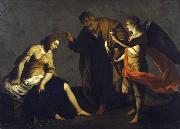 Alessandro Turchi Saint Agatha Attended by Saint Peter and an Angel in Prison Sweden oil painting artist
